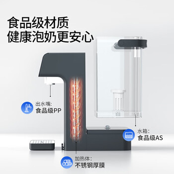 西屋（Westinghouse）即热式饮水机 家用台式桌面小型办公室电热烧水壶冲泡奶 矿化富锶 3秒速热免安装 W4C 