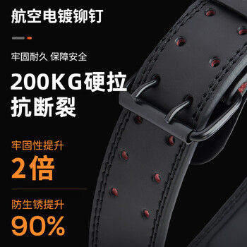 安德玛（Under Armour）磐石牛皮护腰带健身运动深蹲硬拉男女专业举重训练负重撸铁束腰