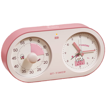 QT-TIMER闹钟2026新款学生专用起床神器可视化计时器自律电子时钟倒计时儿童学习时间管理器生日礼物女孩