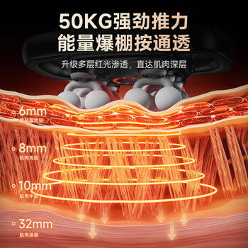 康佳（KONKA）十二头筋膜枪全自动多功能全身肌肉放松按摩器专业级腰腿部颈膜枪送父母送男友生日新年年会礼物