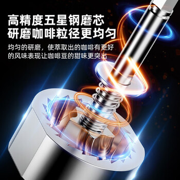 臻米（ZHENMI）便携电动磨豆机 家用小型自动意式磨粉器 纯白 ZMMD-A2 