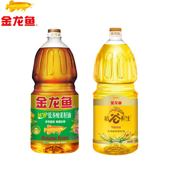 立白强效新金桔【洗洁精1.5kg*2瓶】+低芥酸菜籽油+调和油 1.8L*2瓶