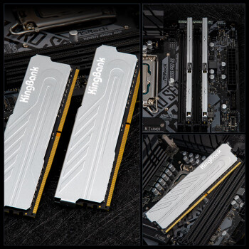 金百达（KINGBANK）64GB(32G×2)套装 DDR4 3600 台式机内存条海力士原装CJR颗粒 银爵 C18