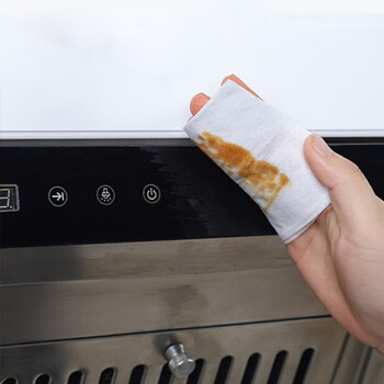 可可欣（KEKEXIN）巨型厨房洗碗湿巾 厨房用纸 卫生清洁去油污湿纸巾 100抽*5包