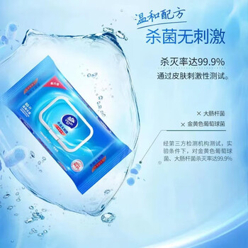 维达 VINDA湿巾杀菌无刺激干净如水洗湿纸巾去菌湿巾80片/包*12包VW1028