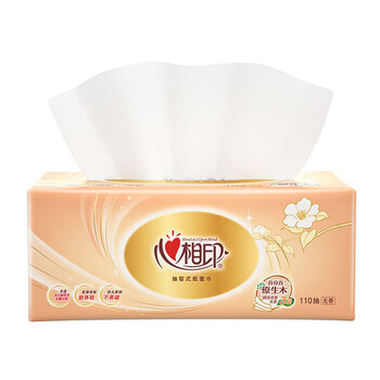 心相印抽纸 经典系列110抽三层24包装塑装纸面巾（箱装）DT24180