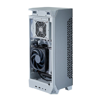 酷冷至尊（CoolerMaster）NCORE 100 AIR高性能ITX小机箱 迷你主机 白色铝壳 （14.7L/预装风扇/配PCI-E 4.0延长线/type-c）