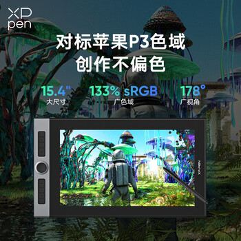 XPPen Artist Pro16 数位屏 电脑专业绘画手绘屏 数位板 手写板连电脑笔记本画板手绘板 电子绘画写字板