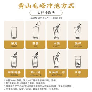 徽六绿茶黄山毛峰茶叶70g 2026新茶寻味1200特级一等明前头采自己喝
