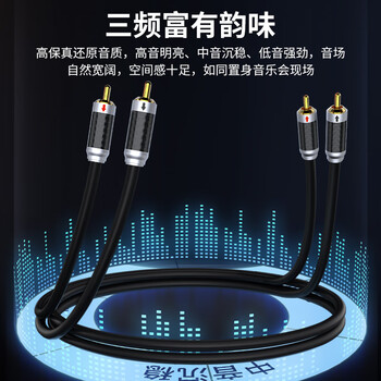 秋叶原(CHOSEAL)发烧级双莲花头单晶铜音频线 2RCA红白公对公 电视DVD电脑接音响箱功放连接线 1米 QS9910T1 秋叶原(CHOSEAL)发烧级双莲花头单晶铜音频线 2RCA红白公对公 电视DVD电脑接音响箱功放连接线 1米 QS9910T1