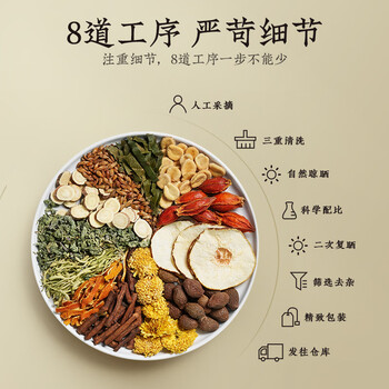 南京同仁堂胖大海罗汉果雪梨枇杷茶搭清肺润肺150g金银花茶包泡水