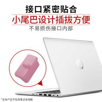 索厉 usb防尘塞 USB封口塞 usb口保护塞 笔记本电脑USB防尘盖 可拆卸硅胶材质 粉色（20个装）20576