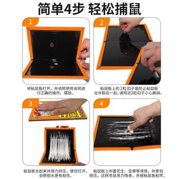 金大侠粘鼠板30片 老鼠贴强粘力家用老鼠一窝端神器加大加厚灭鼠粘板