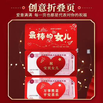 法拉蒙最棒的女儿金榜题名折叠生日红包利是封十八岁成人礼中高考升学包 法拉蒙最棒的女儿金榜题名折叠生日红包利是封十八岁成人礼中高考升学包