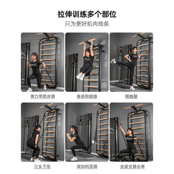 正星（ZXCH）肋木架室内家用健身器材多功能训练康复攀爬舞蹈压腿拉伸引体向上