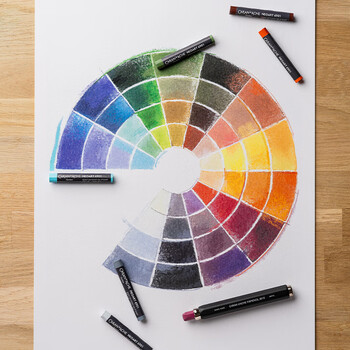 凯兰帝（CARAND'ACHE）瑞士卡达进口6901系列油画棒蜡油性混合粉彩棒学生绘画艺术家级24色开学礼物