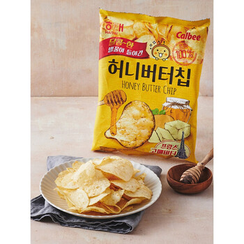 卡乐比进口海太蜂蜜黄油薯片60g卡乐比网红张艺兴零食小吃休闲食品