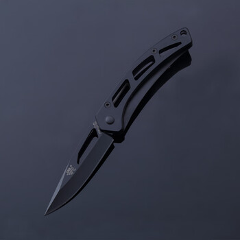 尼泊尔军刃弯刀三刃木原721经典不锈钢工具刀 户外旅行随身小刀 黑色