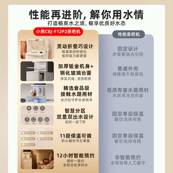 小熊(Bear)茶吧机家用高端客厅奶油风 下置式防干烧智能恒温饮水机 保温一体全自动上水烧水壶CBJ-F12P2 小熊(Bear)茶吧机家用高端客厅奶油风 下置式防干烧智能恒温饮水机 保温一体全自动上水烧水壶CBJ-F12P2