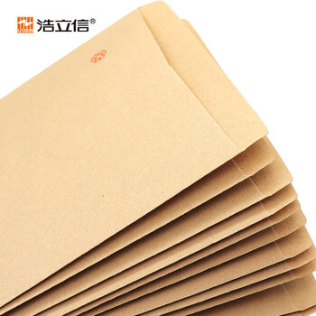 浩立信（LISON）【全网低价】A4信封9号牛皮纸信封 325*227 100个/包信封邮局标准信纸发票工资袋信封袋1522