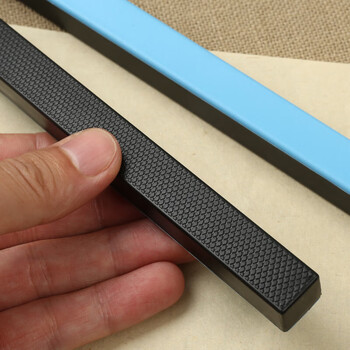 漢墨 ABS铸铁镇尺镇纸 学生初学者多功能雅黑色单支装文镇 文房四宝毛笔书法宣纸用笔架