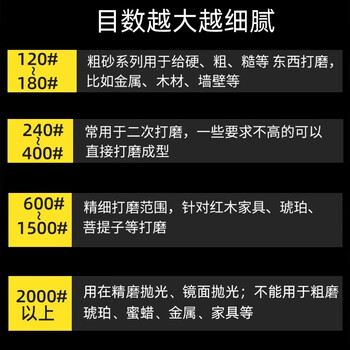 TOA泰国进口TOA砂纸NSA干磨2500目10张金属模具玉器打磨抛光砂纸