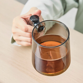 平仄 茶杯泡茶杯茶水分离杯玻璃杯办公室水杯大容量420ml青山隐 平仄 茶杯泡茶杯茶水分离杯玻璃杯办公室水杯大容量420ml青山隐