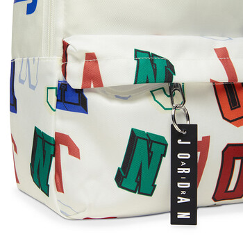 Jordan男女乔丹 聚酯纤维 书包背包 字母印花 双肩包DV5304-133白 均码