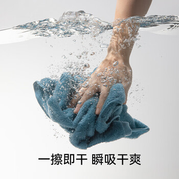三利7A抗菌毛巾纯棉100%不易掉毛成年人男士洗脸洗澡专用女加厚面巾灰