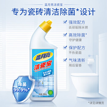 蓝月亮洁瓷宝 洁瓷剂500g瓶装 地板瓷砖清洁速除菌剂 500g*1