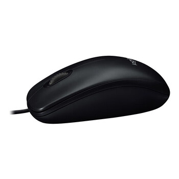 罗技（Logitech）M100r有线鼠标 家用商用办公鼠标 对称鼠标 大手鼠标 黑色