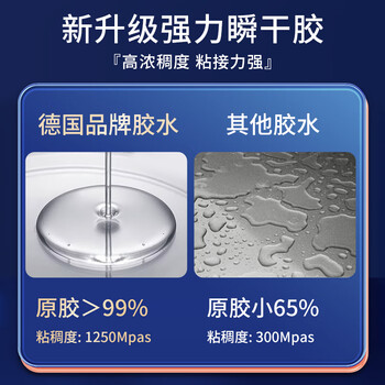 ANERGOO 安尔固ab胶京东自营 强力胶水环氧树脂透明无痕粘鱼竿导环塑料手办陶瓷金属玻璃大理石专用万能胶粘剂