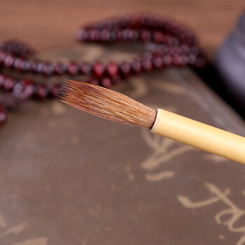 六品堂【全网低价】六品堂 狼毫小楷工笔国画勾线抄经毛笔瘦金体狼尾文房四宝湖笔 单支装 大号