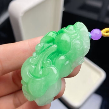 翡翠　貔貅 三彩翡翠貔貅价格报价行情- 京东