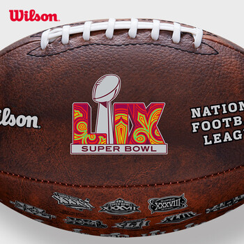 Wilson威尔胜2025年NFL超级碗(LVIX)专属复古设计标准橄榄球