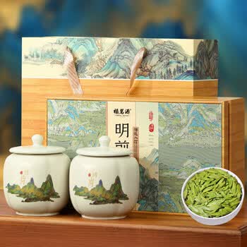 福茗源绿茶 特级龙井茶叶 豆香型明前2026新茶嫩芽春茶叶礼盒送长辈250g