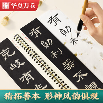华夏万卷大字版汉隶张迁碑帖 近距离临摹毛笔软笔书法字卡 放大版字帖入门原拓临摹练字帖