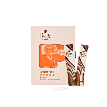 皮爷咖啡皮爷意浓咖啡液浓郁巧克力坚果风味浓郁300ml 1盒（25ml*12条）