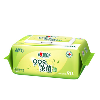 心相印湿巾 杀菌卫生80抽*1包 经典茶香 新老包装随机发货（单位：包）