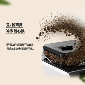 飞利浦飞利浦 美式咖啡机全自动家用清洗3档研磨一体机 可拆卸式 熊猫机 HD7901/10