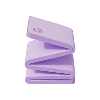 京东京造 TPE可折叠瑜伽垫 小学生午睡垫便携多功能户外运动垫加厚8mm紫