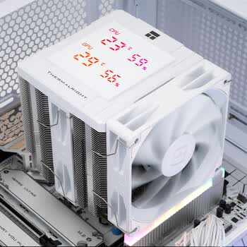 利民（thermalright）Peerless Assassin 120 Digital WHITE 数显屏 六热管CPU风冷散热器 PA120 Digital WHITE