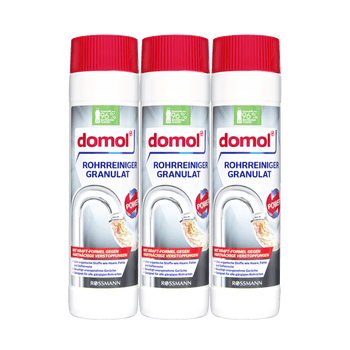 Domol管道疏通剂粉 厨房下水管道疏通剂护理粉去油除异味 600g*3