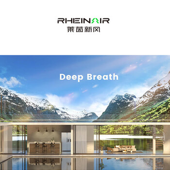莱茵新风商用新风系统娱乐场所工装机地下室商场超市新风换气机室内抽风送风一体管道风机 单向流12000风量