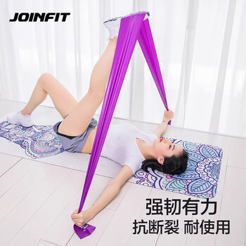 捷英飞（JOINFIT）弹力带健身瑜伽带力量训练拉力器香芋紫15磅 J.R.006DC-J