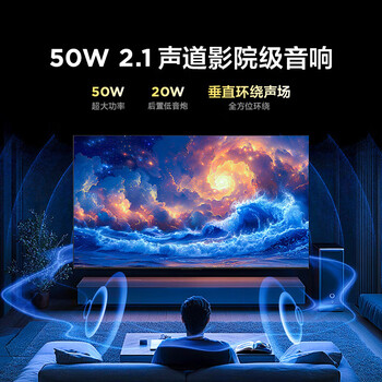 雷鸟（FFALCON）鹤6 25款 65英寸 MiniLED电视 无开机广告 一级能效智能电视机 288Hz 4+64GB  65S595C