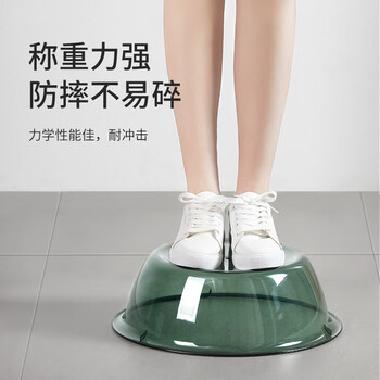 美丽雅脸盆38cm1个洗衣盆洗脸盆脚盆大号加厚家用学生宿舍塑料盆子