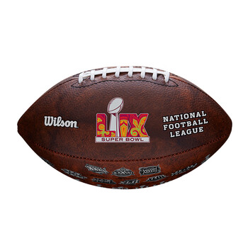 Wilson威尔胜2025年NFL超级碗(LVIX)专属复古设计标准橄榄球