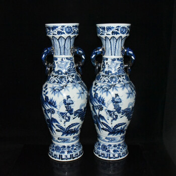 元斉藍絡枝鳳紋壷仿古磁器骨董古玩 瓷器元青花品牌及商品- 京东