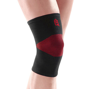 AQ护膝专业运动跑步登爬山篮羽毛球半月板防护黑红10501L单只装